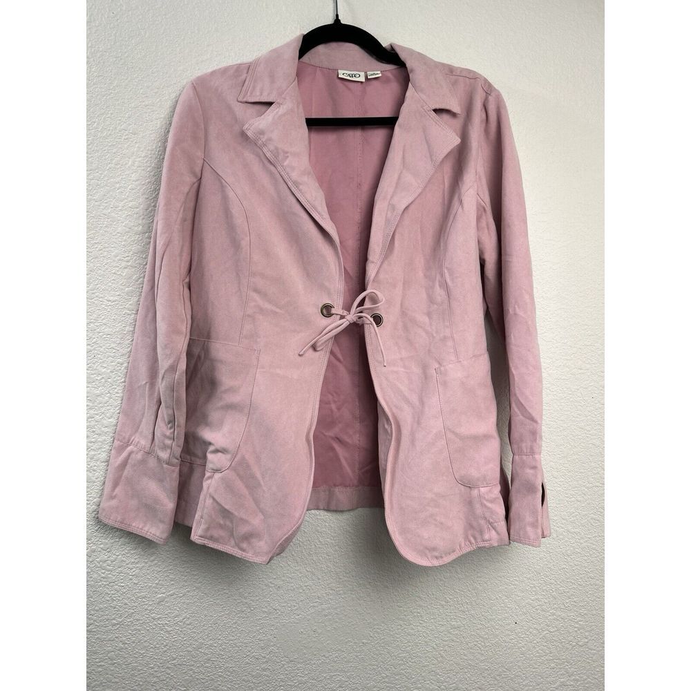 Cato Jacket Womens‎ Medium Vegan Suede Tie Softgirl Lightweight Western Festival